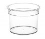 Sealbare Slimline beker / pot / bak met diameter 69 mm. en inhoud 120 ml.